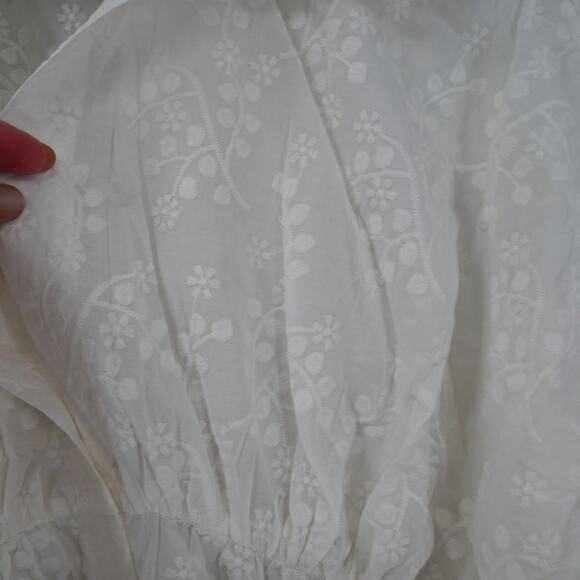 NEW NORMA KAMALI Women's Large Super Oversized Shirt Babydoll Mini Dress White - Picture 7 of 14